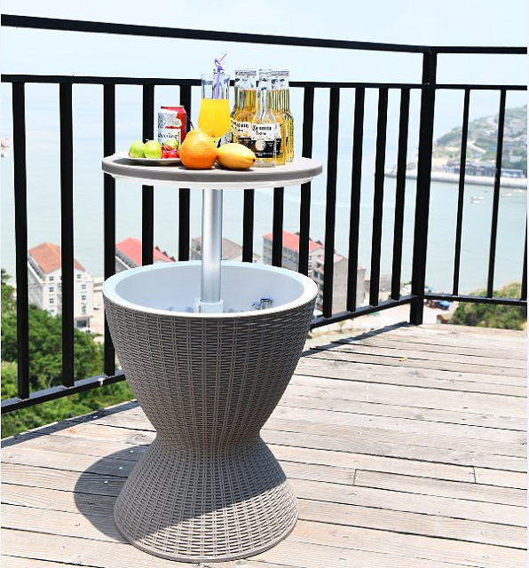 Стол мини-бар пластиковый Tagliamento Belle тортора 