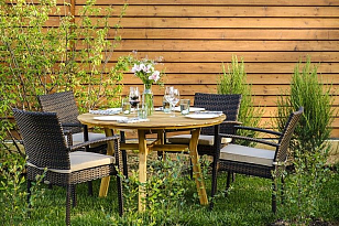 Стол обеденный Joygarden Modena круглый, садовая мебель