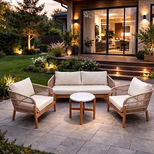 Лаунж-зона ELEONORA с 2-х местным диваном, садовая мебель