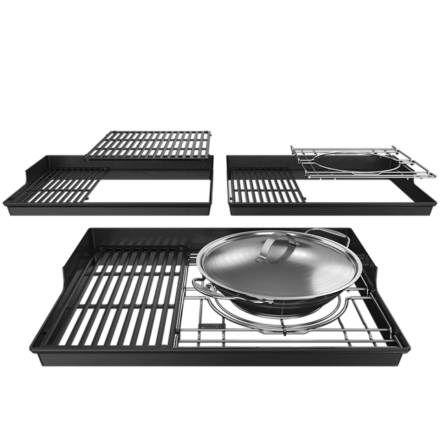 Вок Weber Crafted со вставкой для приготовления на пару