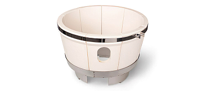 Лепестковая керамическая чаша для угля