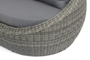 Диван трехместный 4SIS Барселона, цвет графит, садовая мебель