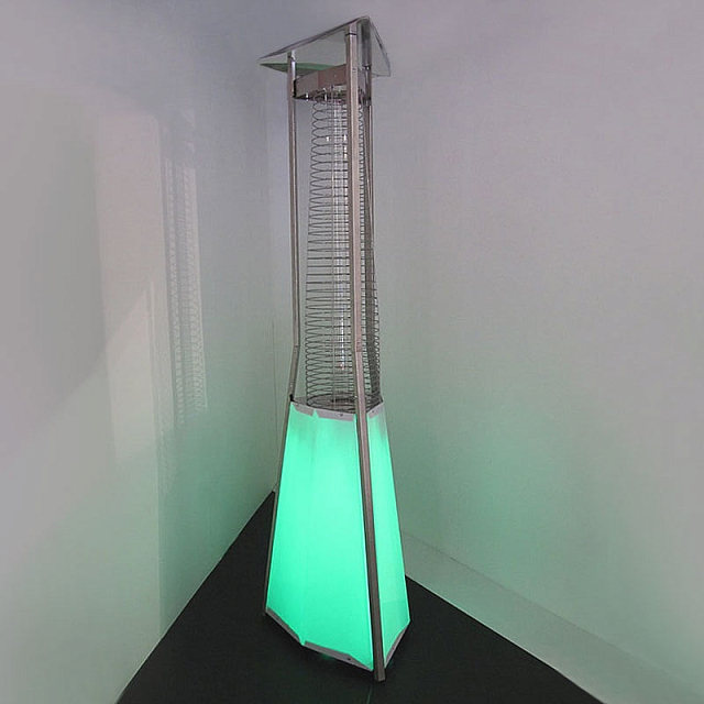 Уличный газовый обогреватель Siabs Kaliente RGB с дистанционным управлением 