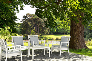 Кресло Siesta Contract Artemis XL Цвет: белый для дачи Кресло Siesta Contract Artemis XL Цвет: белый, садовая мебель