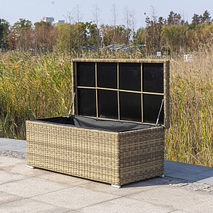 Плетёный сундук для хранения 4SIS Порту Цвет: соломенный, садовая мебель