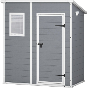 Пластиковый сарай Keter Manor Pent 6x4 для сада и загородного дома Пластиковый сарай Keter Manor Pent 6x4, уличное оборудование