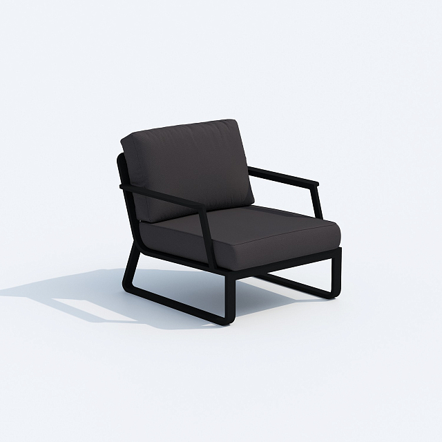 Лаунж зона Ideal Patio Estivo с трехместным диваном Цвет: карбон, антрацит 