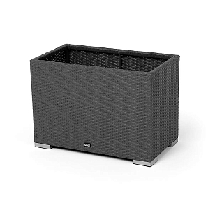 Кашпо 4SIS Лунго, цвет графит, уличное оборудование