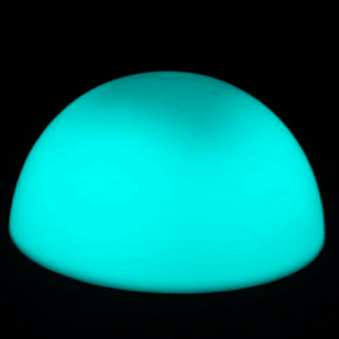 Светящаяся полусфера LightHouse Halfmoon 60 см RGB Accum для сада и загородного дома Светящаяся полусфера LightHouse Halfmoon 60 см RGB Accum, уличное оборудование