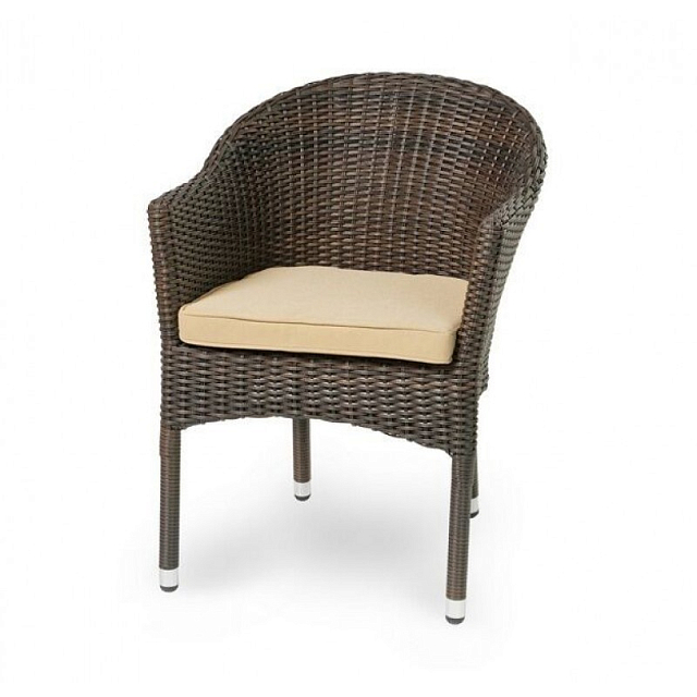 Кресло плетеное Joygarden Warsaw Цвет: темно-коричневый 