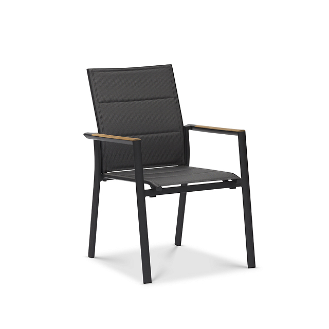 Обеденный комплект Brafritid Nora-Andy 10P Цвет: антрацит/коричневый 