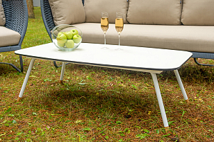 Лаунж-зона 4SIS Фиджи 5-местная, каркас темно-серый, роуп синий, садовая мебель