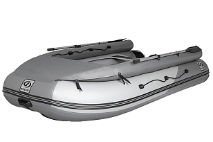 Лодка ПВХ Фрегат 370 Air F (НДНД) серая для отдыха за городом Лодка ПВХ Фрегат 370 Air F (НДНД) серая для хобби и пикника