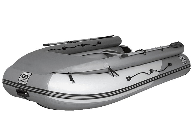 Лодка ПВХ Фрегат 370 Air F (НДНД) серая