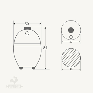 Гриль керамический Big Green Egg Large БОЛЬШОЙ (диаметр решетки 46 см)