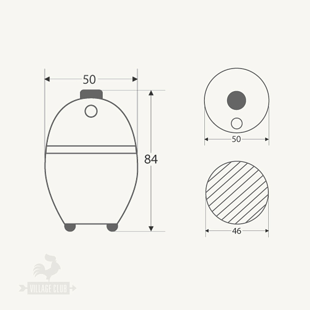 Гриль керамический Big Green Egg Large БОЛЬШОЙ (диаметр решетки 46 см)