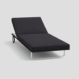 Шезлонг Ideal Patio Costa Цвет: белый, антрацит, садовая мебель