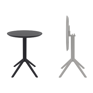 Стол Siesta Contract Sky Ø60 Цвет: черный, садовая мебель