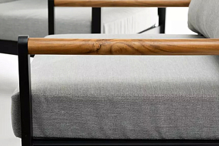 Лаунж зона из алюминия Joygarden Maya Цвет: темно-серый графит, садовая мебель