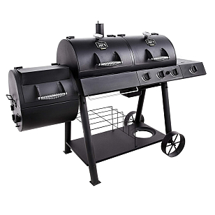 Коптильня Oklahoma Joe's Longhorn Combo Gas & Charcoal для приготовления пищи Коптильня Oklahoma Joe's Longhorn Combo Gas & Charcoal для сада