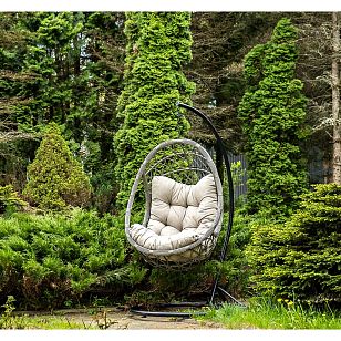 Подвесное кресло 4SIS Венеция, цвет серый, садовая мебель