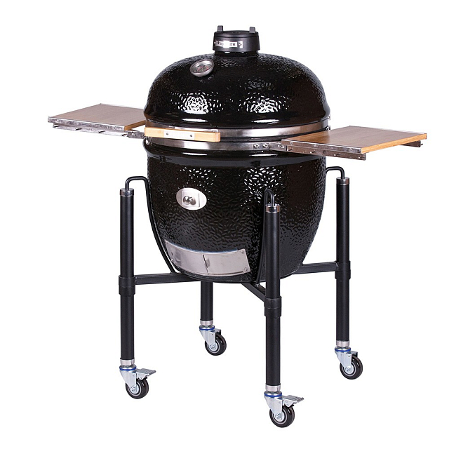 Керамический гриль Monolith Le Chef PRO 2.0 Black на ножках