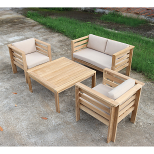 Комплект мебели из тика Lite Roncade, садовая мебель