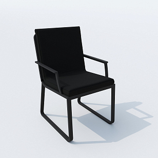 Обеденная группа Ideal Patio Diva Alba 110 Цвет: карбон, чёрный, садовая мебель