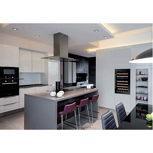 Винный шкаф Dunavox Build-IN DX-57.146DBK, товары для загородного дома