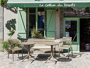 Стол Siesta Contract Sky Ø60 Цвет: бежевый, садовая мебель