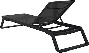 Шезлонг-лежак Siesta Contract Tropic Цвет: черный, садовая мебель