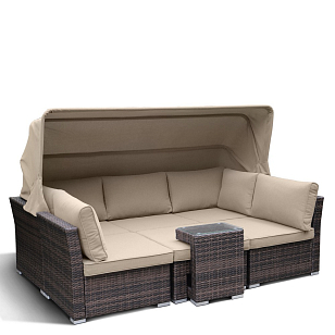 Комплект мебели из искусственного ротанга Lite Tenica Brown, садовая мебель