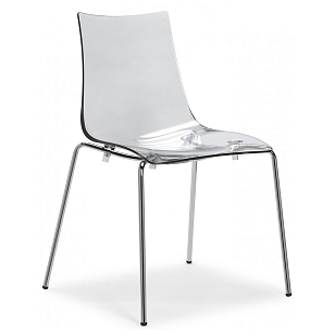 Стул Scab Design Zebra Antishock Цвет: хром, бесцветный, садовая мебель