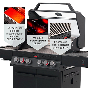 газовый гриль primeliner g class pro черный