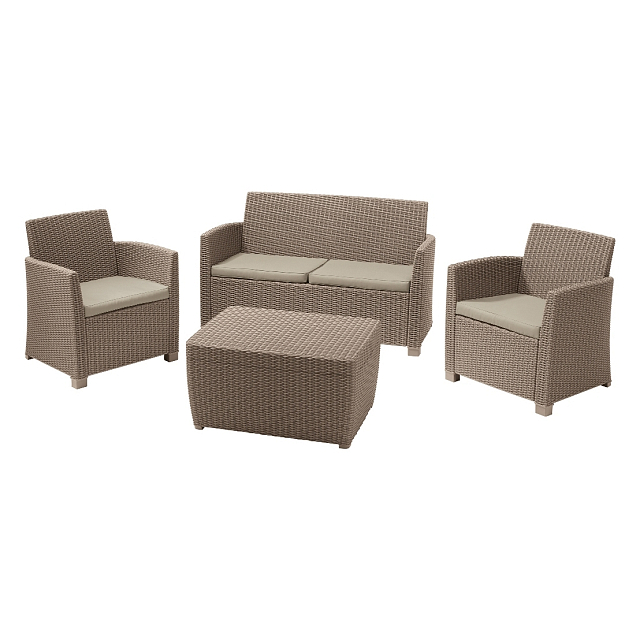 Лаунж зона Keter Corona set капучино 