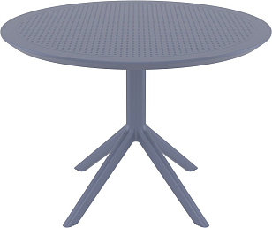 Стол Siesta Contract Sky Ø105 Цвет: темно-серый, садовая мебель