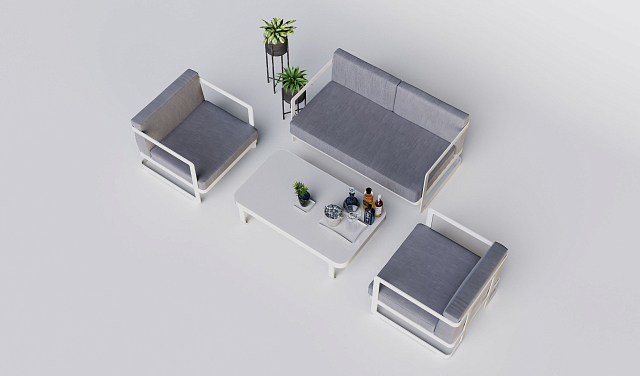 Лаунж зона Gardenini Villino White 