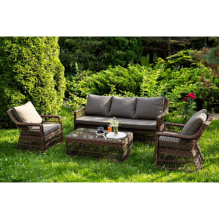 Лаунж зона 4SIS Гранд Латте, цвет коричневый для дачи Лаунж зона 4SIS Гранд Латте, цвет коричневый, садовая мебель