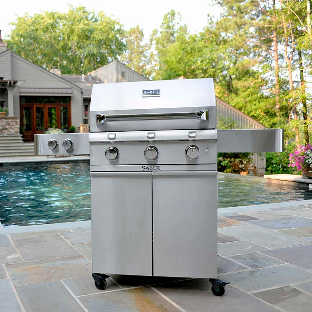 газовый гриль saber 500