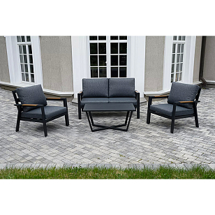 Лаунж-зона 4SIS Орхидея 4-местная, цвет темно-серый для дачи Лаунж-зона 4SIS Орхидея 4-местная, цвет темно-серый, садовая мебель