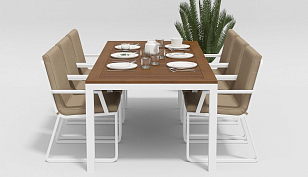 Стол Gardenini Bella 180 для дачи Стол Gardenini Bella 180, садовая мебель