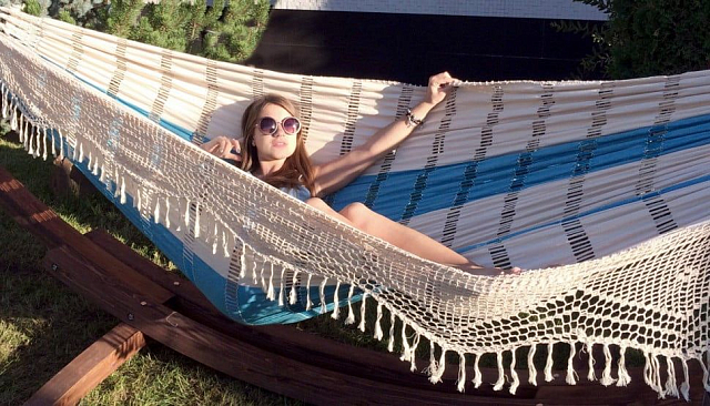 Гамак двухместный Lite Paradise голубой