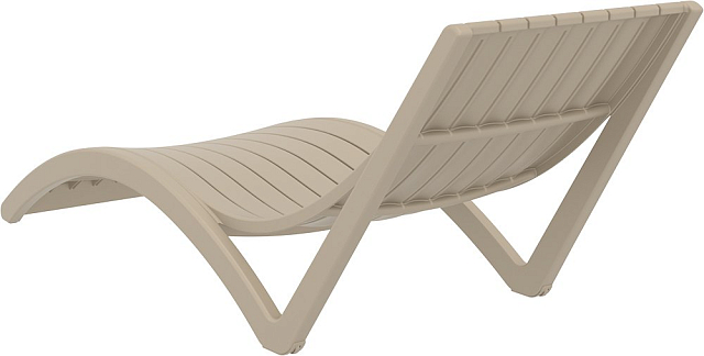 Шезлонг-лежак Siesta Contract Slim Цвет: бежевый 