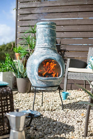 Очаг- камин La Hacienda Blue Banded, уличное оборудование