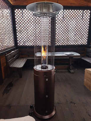 Уличный газовый обогреватель WWT 13D Pro Brown mini, уличное оборудование