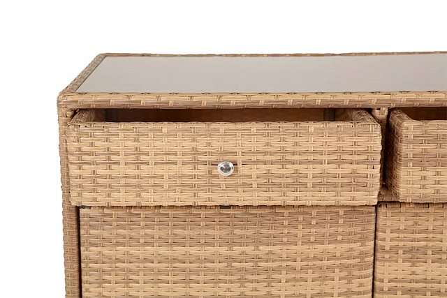 Плетёная тумба 4SIS Мальта Цвет: соломенный 