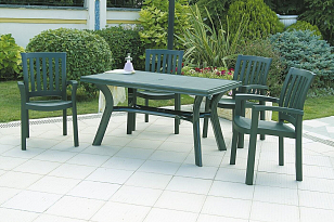Стол обеденный Siesta Contract Roma Цвет: зеленый, садовая мебель