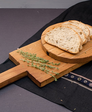 Набор разделочных досок Fuga "Поле" вытянутая + круглая Цвет: светлый, товары для загородного дома