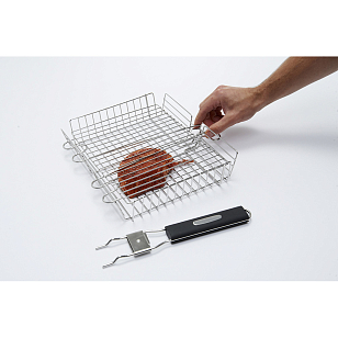 Решетка барбекю для мангала Broil King со съемной ручкой для приготовления пищи Решетка барбекю для мангала Broil King со съемной ручкой для сада