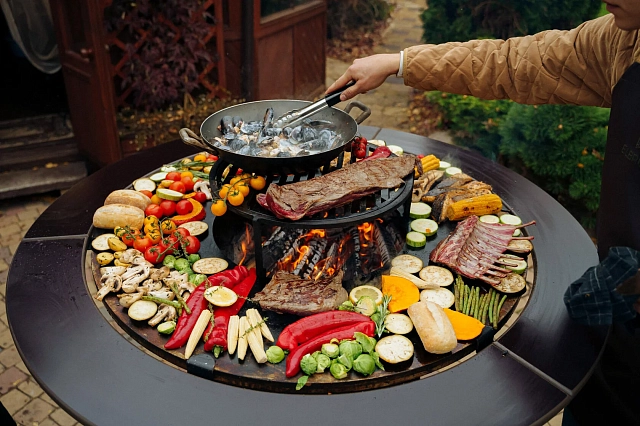 Гриль-очаг Elbrus Home Казбек Ø85 (Термостойкая эмаль)